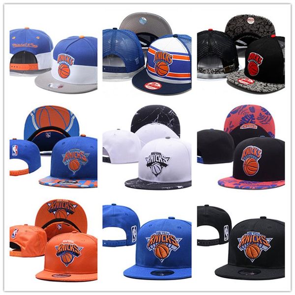 26 Stili New York Basketball Knicks Snapback Caps per maschile Baseball Cap da calcio da calcio Flat Cap Hat Sports Hat Mix Order254u254u