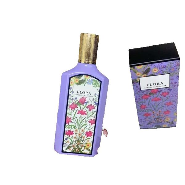 Vendite calde Flora Splendido profumo di magnolia per le donne Gelsomino 100ml Gardenia Parfum Fragranza Odore duraturo Lady Girl Woman Floral
