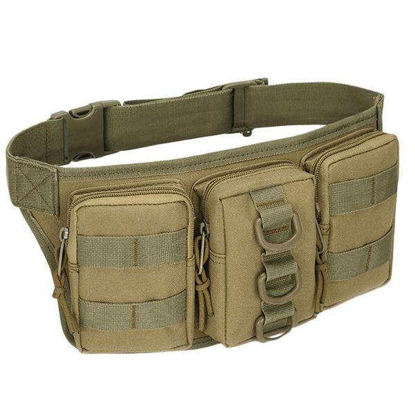 Bolsas ao ar livre homens homens homens ao ar livre Bolsa tática Utilitário Cintura tática Pacote unissex Pouch Militar Camping Backpack Backpack Drop 230919