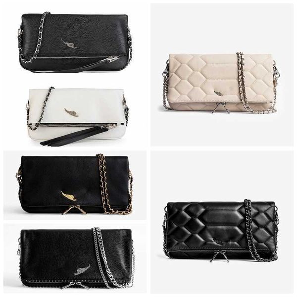 HOT Zadig Vol Borsa a tracolla ZV Borse a catena Manico Designer Wings Borsa da donna in pelle abrasiva Borse a tracolla Rivetto Messenger Borsa a tracolla Borse 230919