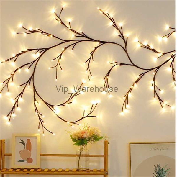 Stringhe LED Party 144 LED Ramo Luci in rattan Lucine fai da te per la decorazione Vacanza Festa di nozze Luci flessibili LED String EU / US / UK / AU HKD230919