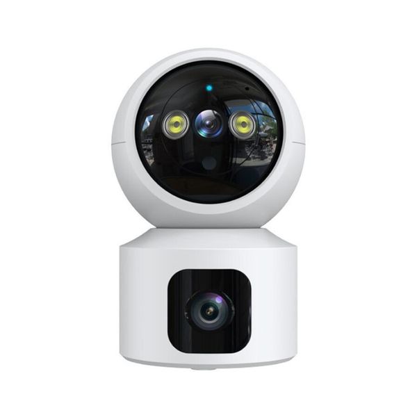 Telecamere IP 2Mp Telecamera Wifi Dual Lens Ptz Rete wireless Cctv Prodotto di sicurezza Baby Monitor Sorveglianza Drop Delivery Video Dhaxp