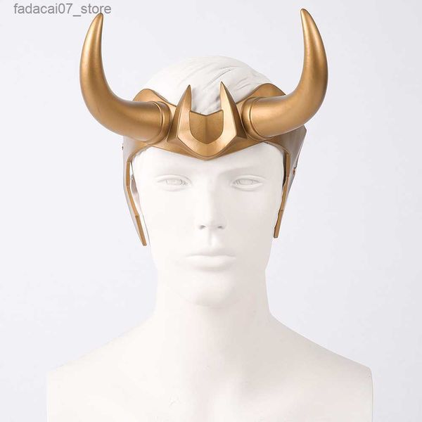 Outros suprimentos de festa de evento Ragnarok Loki capacete chifres látex coroa máscara halloween cosplay traje adereços para adultos homens mulheres anime q230919