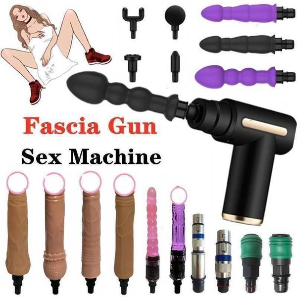 Sex-Massagegerät, Orgasmus, Stoßvibrator, Dildo, Faszienpistole, Muskelentspannung, Körpermassage, Zubehör für Frauen, Masturbationsgerät