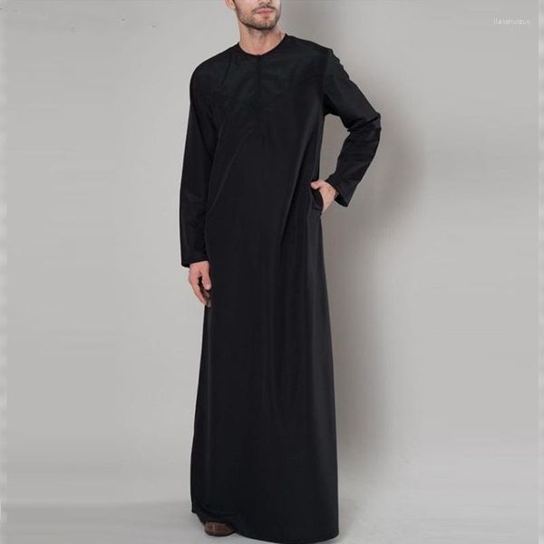 Roupas étnicas Muçulmano para Homens Islâmico Thobe Vestidos de Moda Caftan Arábia Saudita Kaftan Islam Abaya Paquistão Turquia Dubai Omã Africano