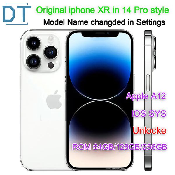 Apple Orijinal iPhone XR iPhone 14 Pro Style Telefon İphone14 kutu mühürlü 3G RAM Akıllı Telefon Model Adı Ayarlarda Değiştirildi, A+Mükemmel Durum