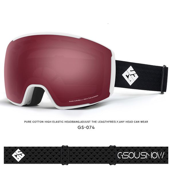 Óculos de esqui óculos de esqui de inverno para homens mulheres esportes montanhismo óculos magnéticos snowmobile snowboard anti nevoeiro óculos 230919