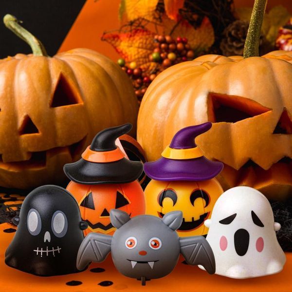 Halloween brinquedos criativo novidade festa crianças abóbora carro puxar para trás crianças diversão interação pequeno brinquedo bat fantasma crianças presente 230919