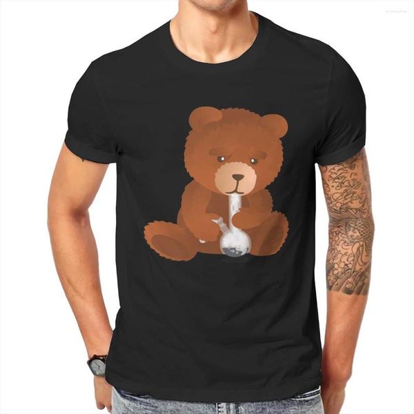 Camiseta masculina urso de pelúcia ted animal de pelúcia bonito moda camiseta manga curta tripulação pescoço camisetas algodão impresso topos