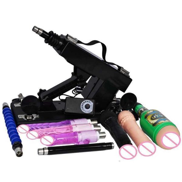 Massaggiatore giocattolo del sesso Macchina bestia ruvida per donna Pompaggio masturbante regolabile con accessori 3xlr Pistola Love Men Adult