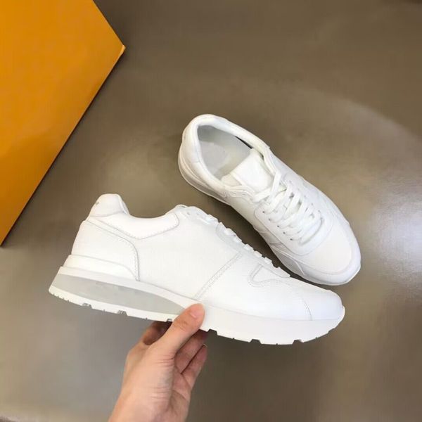 2024 verão famosa marca run away tênis masculinos sapatos vintage abloh bezerro couro formadores festa cesta de casamento sola de borracha plataforma skate andando EU38-46