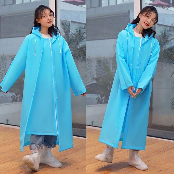 Raincoats Raincoat Mulheres Longo Corpo À Prova de Chuva Única Pessoa Moda Casaco Bicicleta Elétrica Poncho Bateria Mochila Adulto Engrossado