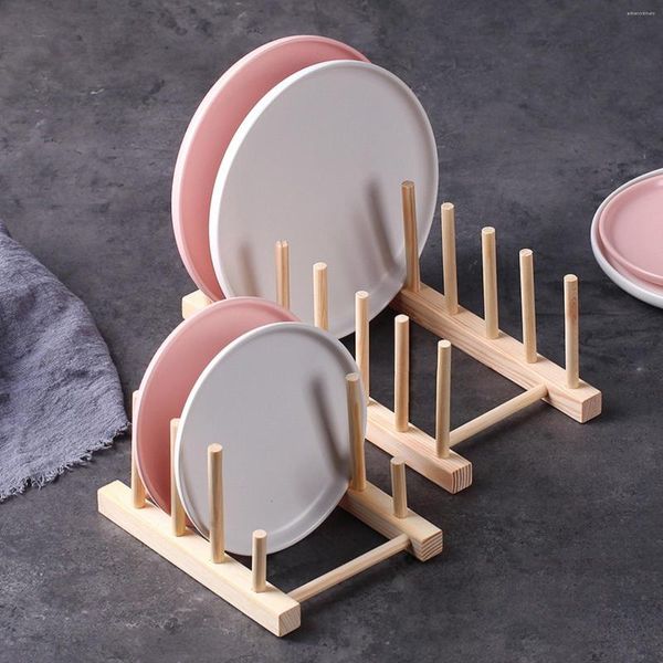 Contenitori per cucina Lavello Stand Scolapiatti Piatto in legno Scarico per libri Tazze per libri Vetrina Coperchio Titolare Organizzatore Mensola per asciugatura Ciotola Tazza per