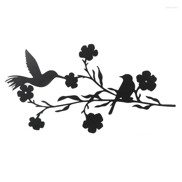 Dekorative Figuren Metall Vogel Zweig Zeichen hängen Anhänger Modell Zubehör liefert für Festival Urlaub Party Hintergrund