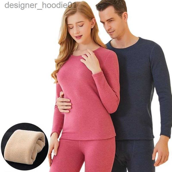 Intimo termico da donna Intimo termico invernale Uomo Pile berbero Strato base spesso Mutande lunghe Tenere al caldo Abbigliamento uomo elastico Taglia L a 4XL Taglia asiatica L230919