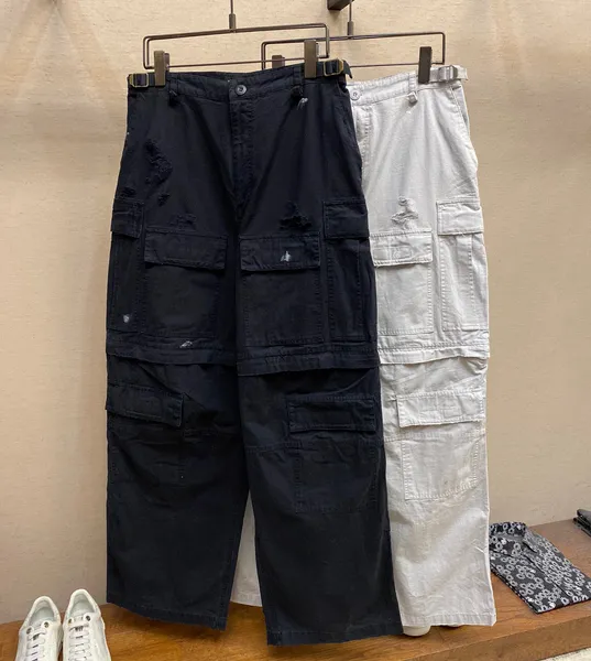 Pantaloni Taglie Forti da Uomo Pantaloni Cargo Jogger Cachi Uomo Slim All'ingrosso Personalizzato 100 Cotone Uomo Casual Tinta Unita Tasche OEM Mare XL USA Technics Articolo Lungo Fly 314y2