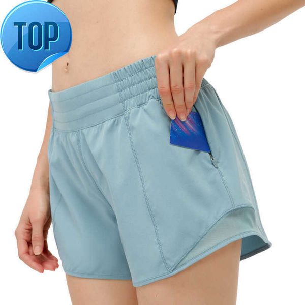 L-188 mulheres quentes shorts de yoga 4 Polegada fitness de secagem rápida respirável esporte feminino correndo ginásio leggings treino atlético elastano calçashg