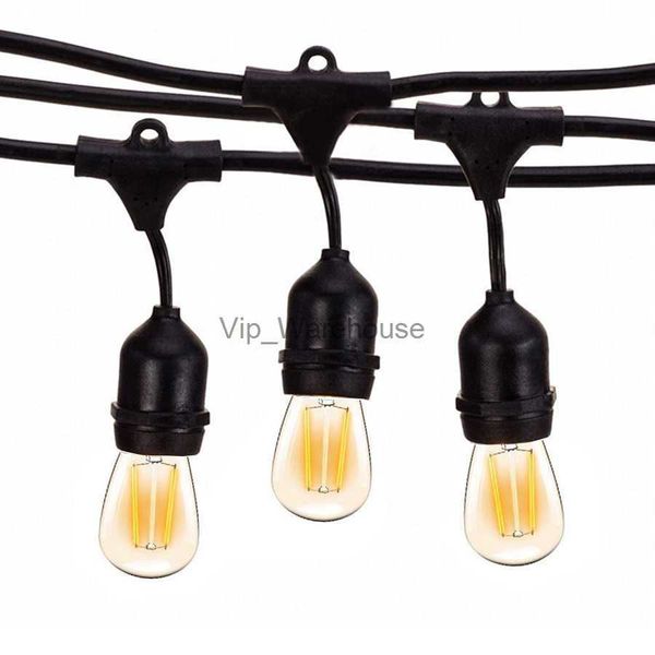 Festa a corde a LED 10m S14 10pcs e27 Light Light Light con retro Edison Bulb Outdoor Street Garden Patio Villa Holiday Garland Light HKD230919