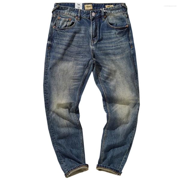 Herren-Jeans, schwere Denim-Hosen in zeitlosem, geradem Schnitt, ein Must-Have für Männer