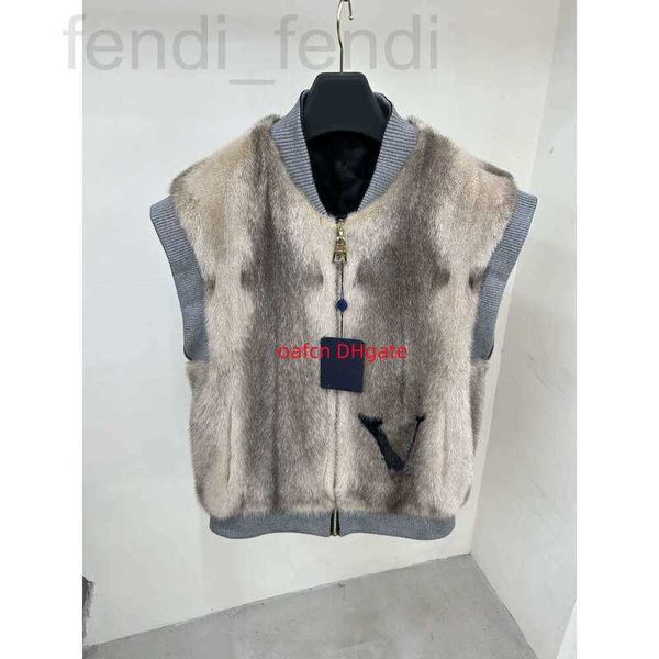 Herrenwesten Designer Luxus Herbst/Winter Tank Top Jacke Tal ärmellose Damenmode Mantel Dn Tragen hochwertige Nerzpelzweste UVMW