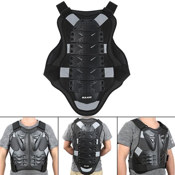 Armatura per motociclista Protezione per la schiena per motocross nera Pattinaggio per la neve Armatura per il corpo Protezione per la colonna vertebrale XL L Giacca da moto Accessori per auto Armor1307d