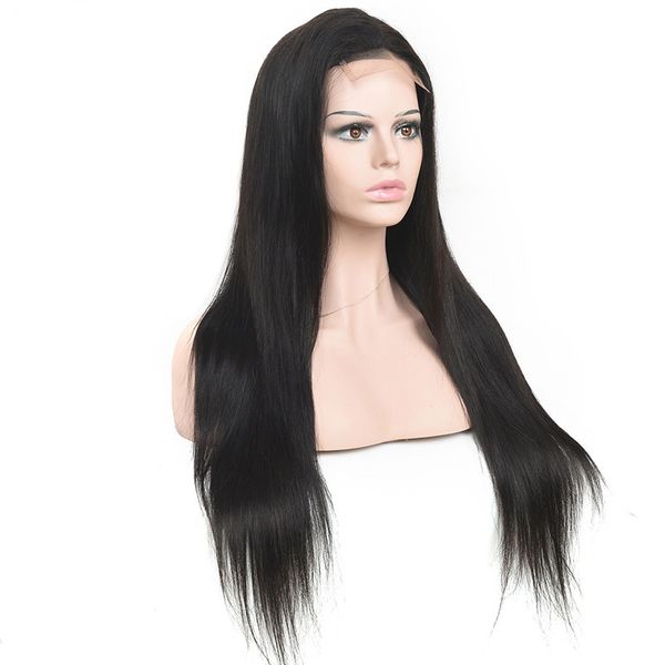 Бразильский парик из натуральных волос, полный шнурок, 12-26 дюймов, малазийский натуральный цвет, 150% плотность, продукты для волос