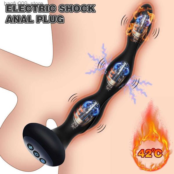 Outros itens de beleza de saúde Silicone Plug Anal Masculino Próstata Estimulador Anal Butt Plig Masturbador Vibratório Massageador Buttplug S para Homem Q230919