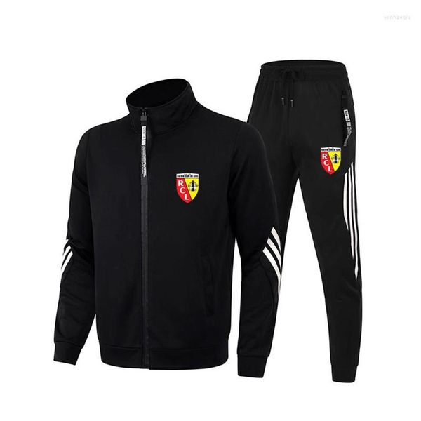 Tute da uomo Mens Euro Club Rc Lens Felpa con cappuccio Primavera Autunno Cardigan Tops Giacca con cerniera Abbigliamento Casual Stand Collarr Sweats241m