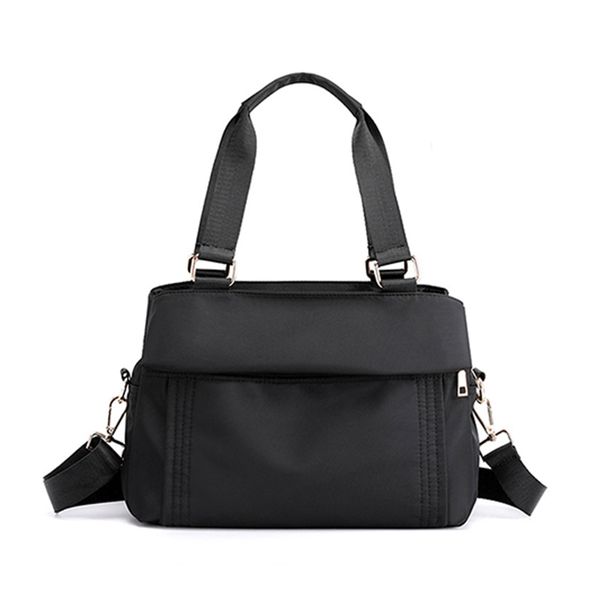 Дизайнерская сумка-тоут Женская сумка, сумка через плечо, нейлоновая ткань, холщовая сумка Оксфорд, многослойная сумка для учителей с несколькими карманами