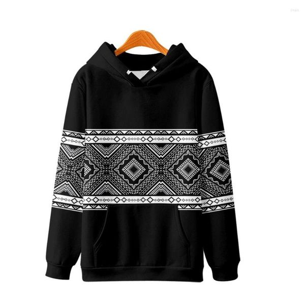 Herren Hoodies Schwarz 3D Digitaldruck Kapuzenpullover Geometrie Herren Streetwear Harajuku Pullover Lässig Hochwertiger Hoodie