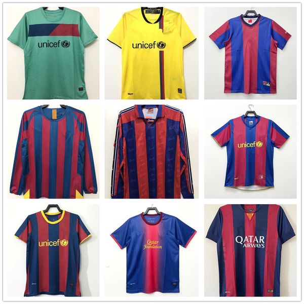 Tifosi Top 92 95 96 XAVI A.INIESTA M E S S I Maglia retrò 03 04 05 06 07 08 A.INIESTA RONALDINHO Maglia commemorativa personalizzata