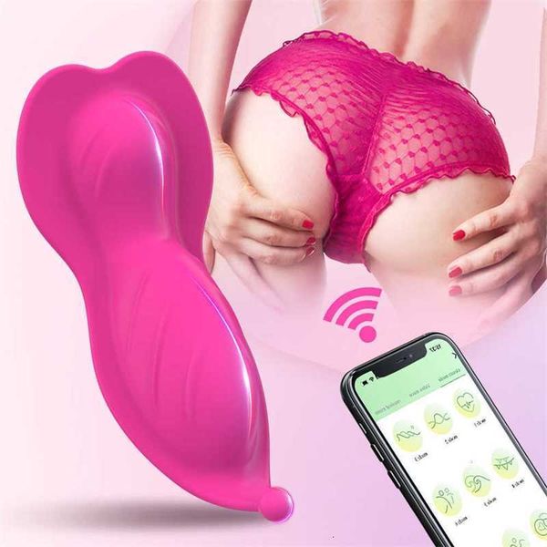 Controllo tramite app a lunga distanza Potente vibratore Bluetooth Mutandine da donna Vibrante Stimolatore del clitoride con punto g Sexy per le donne