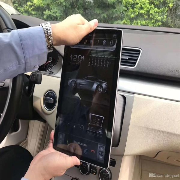 Ips rotativo 2 din 12 8 6-core px6 android 8 1 universal carro dvd player rádio gps bluetooth wifi fácil conectar ips rotatable280q