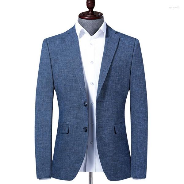 Abiti da uomo Lansboter Blu Cappotto da completo primaverile e autunnale Vestibilità slim Media Gioventù Piccole imprese Tempo libero