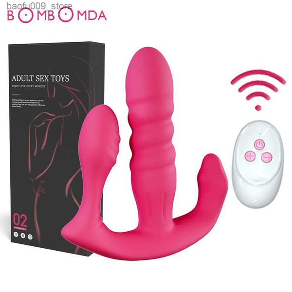 Andere Gesundheitsschönheitsartikel Kabelloser tragbarer Dildo-Vibrator für Frauen Fernbedienung Telesic Vibrating Höschen Erwachsene weibliche Klitoris-Masturbation s Q230919