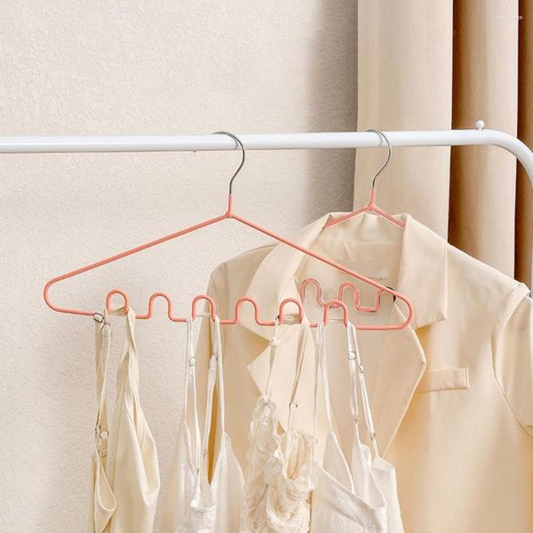 Grucce Sling Dress Hanger Forma d'onda Costume Antiscivolo a forma d'onda per vestiti del dormitorio Set di 5 pezzi di biancheria intima