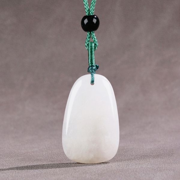 Colar de marca de jade branco natural Centenario pingente para mulheres pingentes de gemas lindo colar colares de fadas melhores joias de alta qualidade joias joias gemas