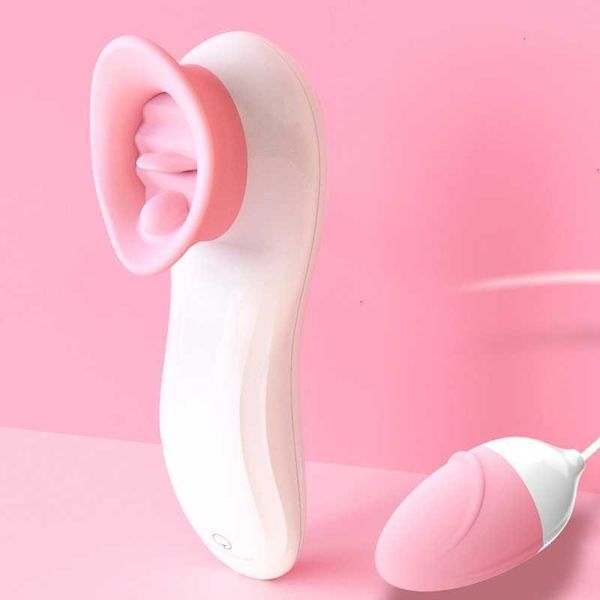 Massaggiatore per adulti Uomo Nuo G-spot Vibratore Riscaldamento Stimolatore della lingua Uovo vibrante Clitoride Erotico per donna Masturbatore della vagina