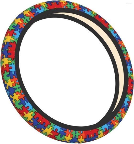 Coprivolanti Coprivolanti colorati Copri pezzi di puzzle universali 15 in Accessori per auto Protezione elastica traspirante antiscivolo per camion