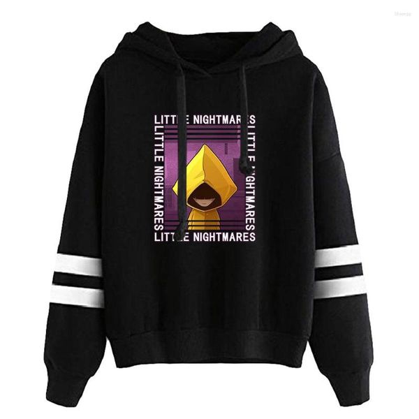 Мужские толстовки Little Nightmares 3 Hoodie 2023 Game без карманов с параллельными перекладинами и рукавами Уличная одежда Мужчины Женщины Толстовка с капюшоном Одежда Harajuku