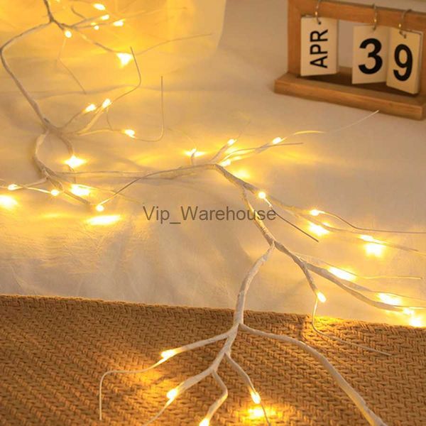 LED String Party 2m 48led Vines Şube Işık AA Pil Noel Perisi Dize Işık Diy Söğüt Vine Garland Duvar Noel Partisi Dekoru HKD230919