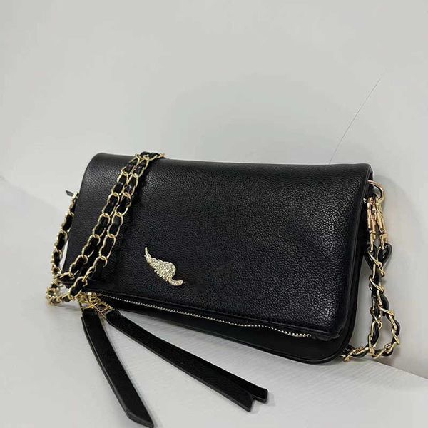 Clássico ZV Wing Hot Diamond Mulheres Bolsa Cadeia Desigenr Mulheres Ombro Crossbody Sacos Portátil Envelope Estilo Bordado Bolsas 230919