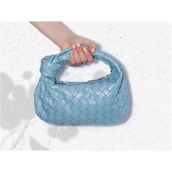 Jodie Woven Handbag Tote Bottegass Designer-Handtaschen Mini Knotted Position Explosive Factory Store Cloud-Handtasche aus Rindsleder ist grün Venetass Bags