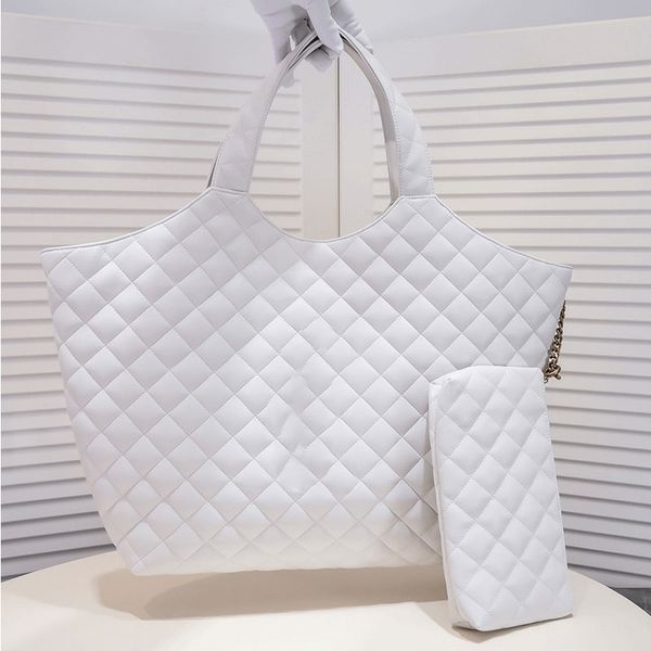 Роскошная сумка-шоппер с кожаным кошельком, однотонная дизайнерская женская сумка, модная простая сумка большой вместимости, дорожная покупка оптом