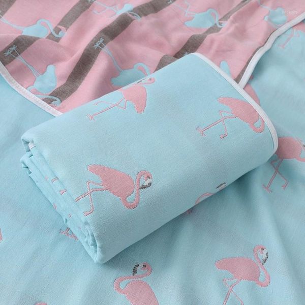 Одеяла 6-слойное детское одеяло, муслиновое хлопковое пеленание, детское постельное белье, простыни для взрослых