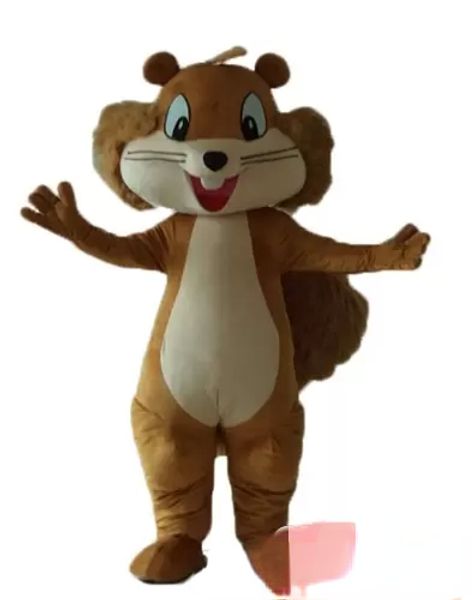 Costume mascotte scoiattolo personalizzato Cartoon Apparel Birthday Party Fancy Dress Natale per l'evento della festa di Halloween