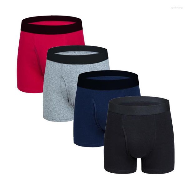 Cuecas boxers masculinas calcinha cueca boxershorts de algodão solto sob o desgaste plus size boxer homme