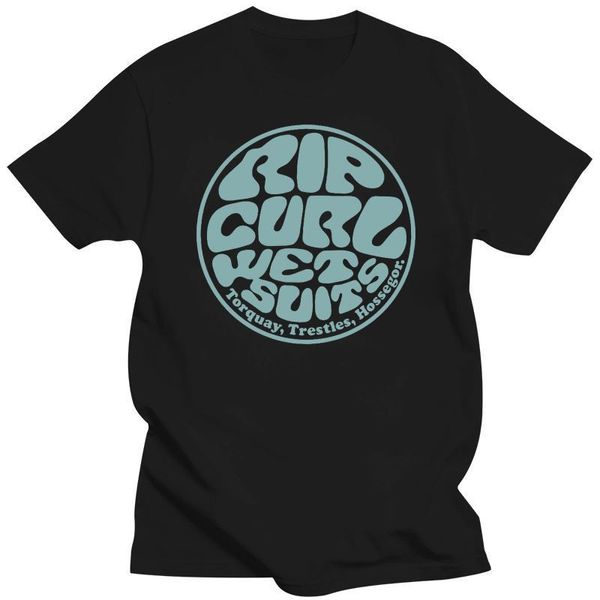 Magliette da uomo Abbigliamento da uomo T-shirt Rip Tee Curl Wetty Land - Erica carbone - Taglia unisex S-3XL 230920