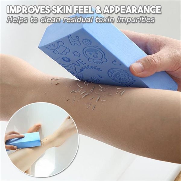 3PCS Magie Peeling Bad Dusche Schwamm Für Körper Peeling Waschen Fuß Pinsel Körper Wäscher Bad Lieferungen Haut Entferner sauber Y11333f