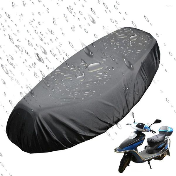 Travesseiro flexível universal capa de assento de chuva à prova d'água capas de sela 210d anti poeira uv sol semeado proteger acessórios de motocicleta